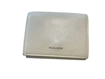 [ 선착순 ] JIL SANDER 3단 폴더형 지갑 가죽 화이트