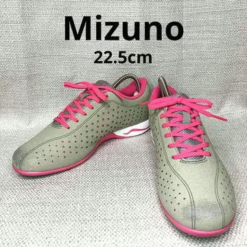 미즈노 여성용 스니커즈 그레이 핑크 22.5cm