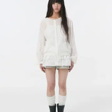 oheshio 가디건 블라우스