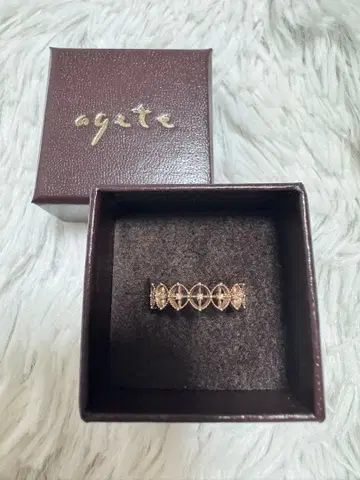 agete K10 다이아몬드 반지