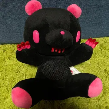 GLOOMY BEAR 봉제 인형 블랙 핑크