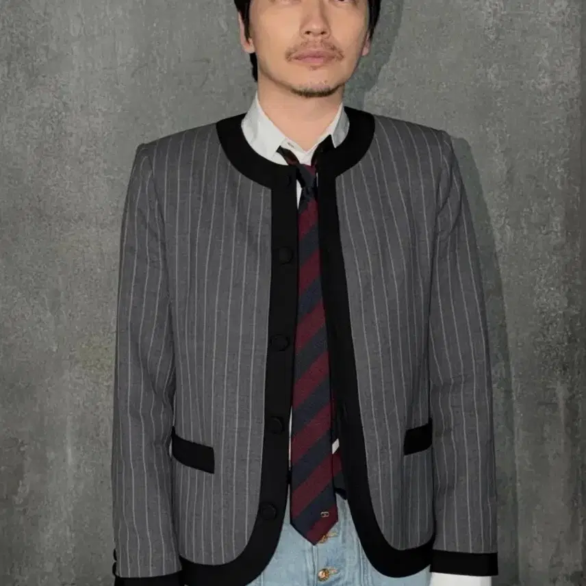 발렌티노 핀스트라이프 울 자켓 46 사진 4