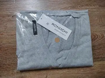 RONGCHI 가디건 그레이 3XL 남성용