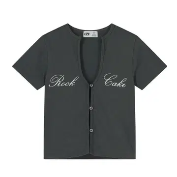 ROCKCAKE 락 케이크 반팔 T셔츠 상의 블랙