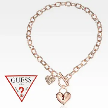 익명 배송 새상품 Guess 게스 목걸이 열쇠 하트