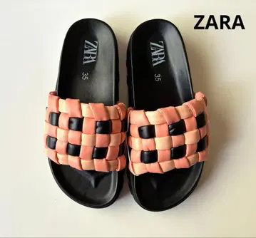 ZARA 뜨개질 통굽 샌들 미사용 새상품