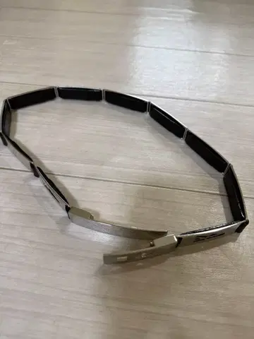 Salvatore Ferragamo 가죽 x 메탈 벨트