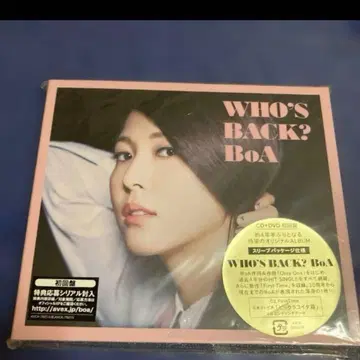 BOA 보아 .WHO'S BACK? BoA CD+DVD 초회반 미사용