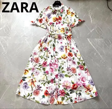 ZARA 자라 보타니컬 플라워 롱 원피스