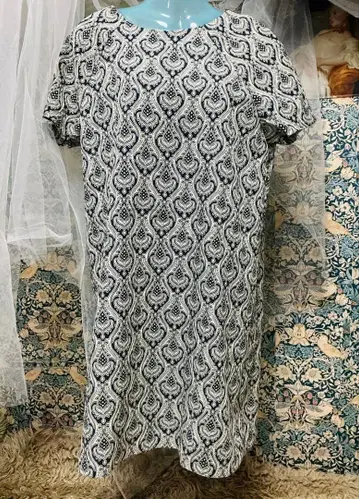 ZARA BASIC 아자미 페이즐리 무늬 반팔 상의