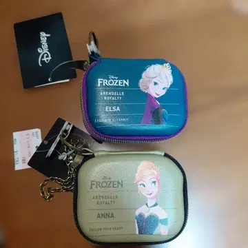 디즈니 안나와 엘사 시마무라 콜라보 아나 엘사 가젯 파우치 세트