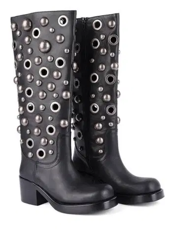 Jeffrey Campbell 라운드 스터드 롱 부츠