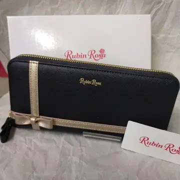 [ 미사용 새상품 ] RubinRosa 루빈로자 여성용 장지갑 블랙