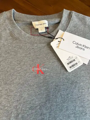 Calvin Klein Jeans 티셔츠 그레이 L 사이즈