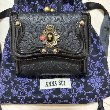 가격 인하 미사용 새상품 ANNA SUI 접이식 지갑 블랙