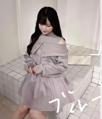 evelyn 에블린 맨투맨 셋업 블루 양산 호비계 지뢰