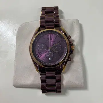 MICHAEL KORS 손목시계 퍼플 골드 크로노그래프