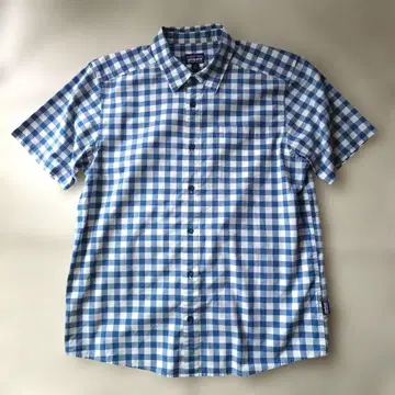 patagonia 파타고니아 반팔 셔츠 오가닉 코튼 체크 M