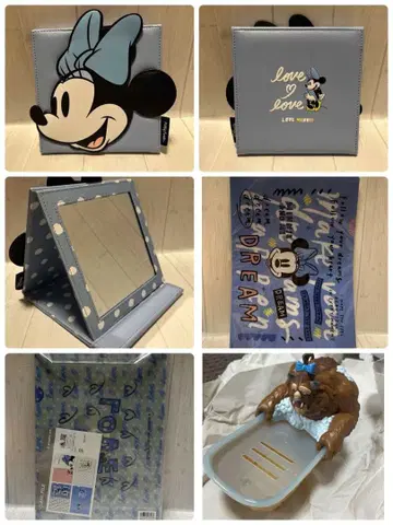 Disney 미니 마우스 스탠드 거울 클리어 파일 비누 받침