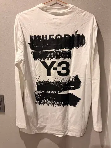 Y-3 긴팔 티셔츠 화이트