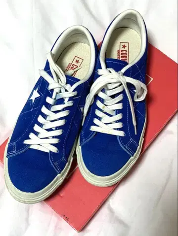 CONVERSE 원스타 24cm 블루 스웨이드