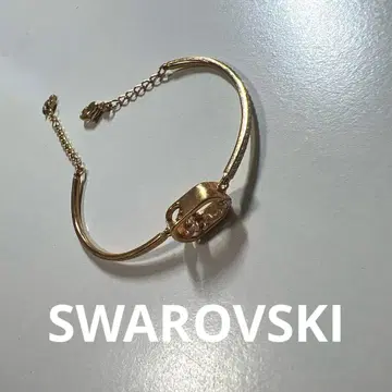 새상품급 스와로브스키 팔찌 스톤 핑크 골드