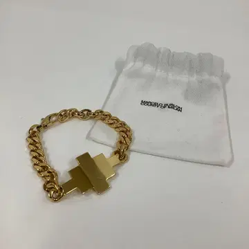 MARCELO BURLON 마르셀로 바론 체인 팔찌 골드