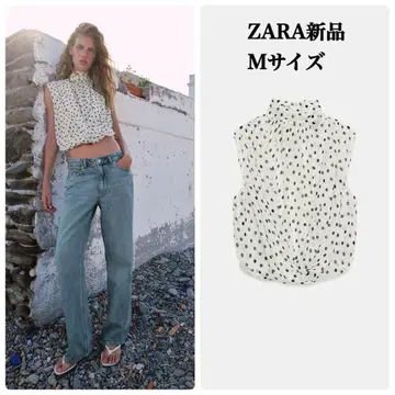 완판템 ZARA 드레이프 벌룬 상의 M 사이즈 택 포함 새상품