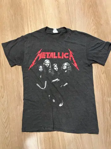 METALLICA 밴딩 티셔츠 빈티지 락 티 메탈리카 애니메이션 아트