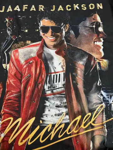 [ L ] Jaafar Jackson Michael 티셔츠 블랙