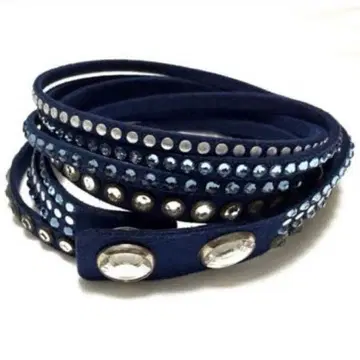 스와로브스키 Slake Metallic Blue 팔찌