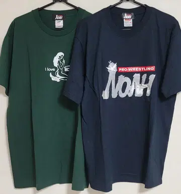 레어 초기 NOAH 티셔츠 2장 세트 프로레슬링 노아