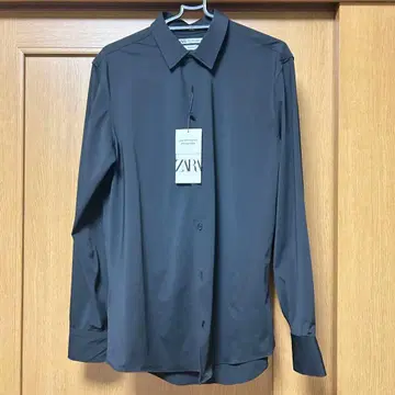 ZARA 슬림핏 셔츠 블랙 S 사이즈 새상품