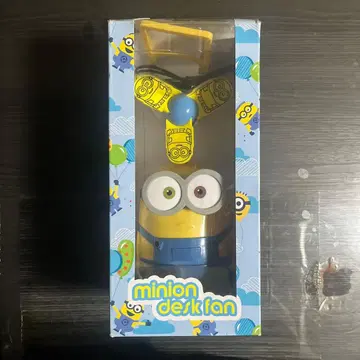 [ 배터리 or USB 전원 ] 미니언즈 데스크 팬 ( 미사용 )