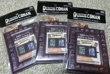 3개 세트 명탐정 코난 TCG W 포켓 홀더 코난 카드 게임