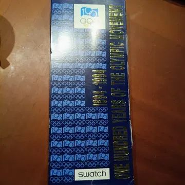 SWATCH 올림픽 100주년 기념 한정판 1894-1994 크로노
