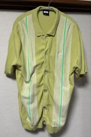 FTC 반팔 가디건 STRIPE KNIT SHIRT