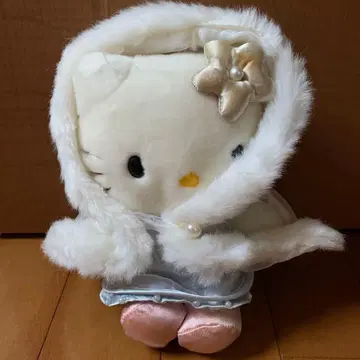 [레어] 헬로키티 전보 봉제 인형 퍼 케이프