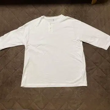 The DUFFER of St.GEORGE 헨리넥 7부 소매 화이트
