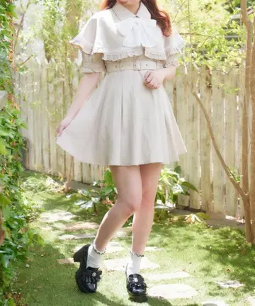 ROJITA 케이프 원피스 베이지