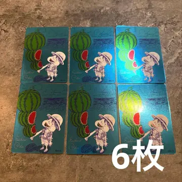 ONEPIECE 나츠코미 2026 메타키라 카드 루피 6장 세트