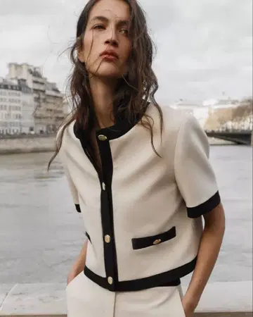 새상품 zara 숏 슬리브