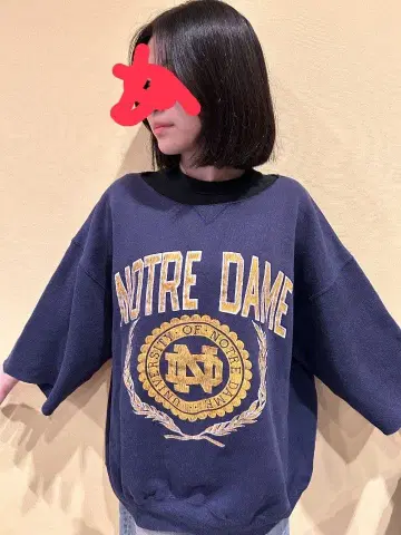 NOTRE DAME Champion 반팔 맨투맨
