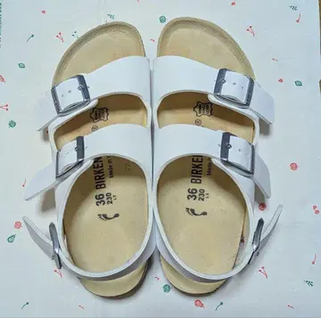 BIRKENSTOCK 버켄스탁 밀라노 화이트 36 23cm
