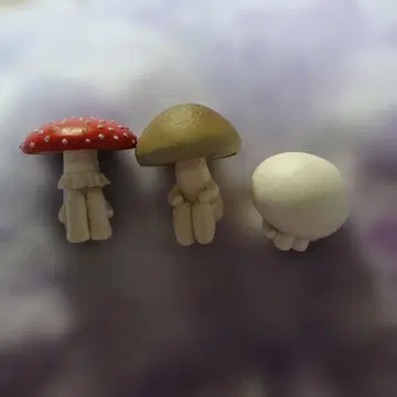 기다림 버섯 3종 세트 미사용 가챠