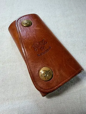 IL BISONTE 일비종떼 4연 키케이스 브라운 가죽 빈티지