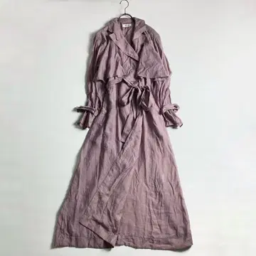 새상품급 SNIDEL 스나이델 시어 트렌치코트 비침 라벤더 F