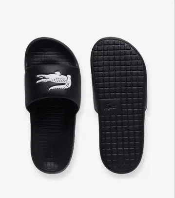 미개봉 새상품 Lacoste 블랙 비치 샌들 샤워 샌들 슬리퍼
