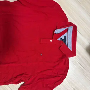 Tommy Hilfiger 피케 셔츠 레드 L 사이즈