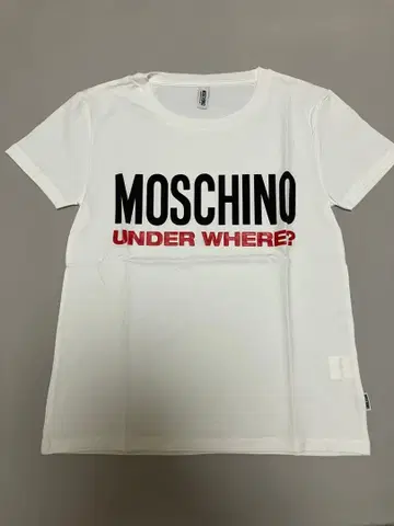 MOSCHINO UNDER WHERE? T셔츠 화이트